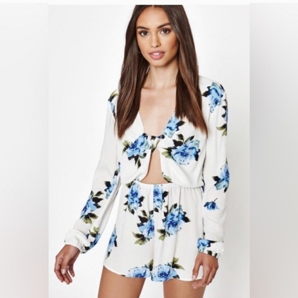 Kendall & Kylie Pants - Kendall and Kylie floral romper